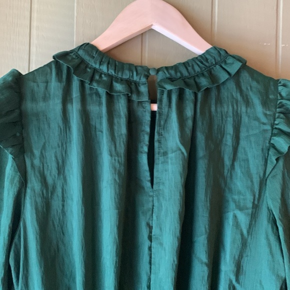Emerald Green Current Air Long Sleeve Dress Size Medium EUC - Picture 8 of 11